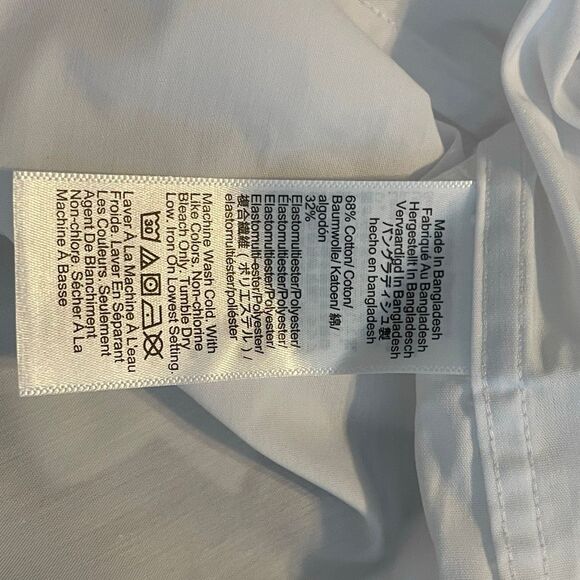 J. Crew Performance Slim Fit Dress Shirt White Button Down M - Picture 11 of 15